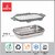 BLAZE Stainless Steel Tiffin Box with 4 Side Lock Lid, 900 ml and Inner Stainless Steel Container, Grey lunch boxes