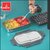 BLAZE Stainless Steel Tiffin Box with 4 Side Lock Lid, 900 ml and Inner Stainless Steel Container, Grey lunch boxes