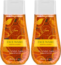fiora Papaya  Honey - For Pigmented  Patchy skin Face Wash 100 ml (PACK OF 2)