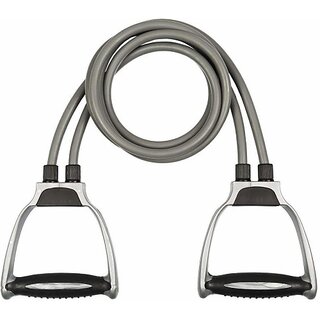 Cool Buddyyz Double Toning Tube For Exercise/Workout/ Stretching For Unisex Resistance Tube Resistance Tube (Grey)