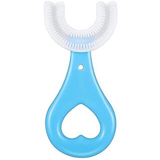 Ferxiicexpo U Shape Toothbrush Kids, U-Shaped Convenient Tooth Wash Cleaning Brush Oral Care Ultra Soft Toothbrush