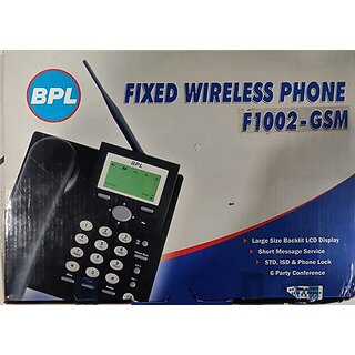                       BPL F10002-GSM Single Sim Cordless Landline Phone With Speaker                                              