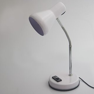                       Study Lamp for Students Metal Body Lamp 222 Model Study Lamp (44 cm, White)                                              