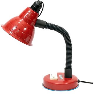                       Study Lamp for Students Metal Body Lamp, Living Room Bedroom Office Study Room | Baby Model Study Lamp (36 cm, Red, Black)                                              
