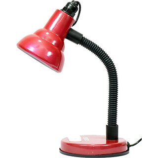                       Study Lamp for Students with Metal Body and New Jyoti Model (RED) Study Lamp (41 cm, Red, Black)                                              