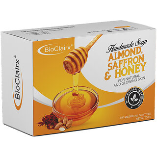                       Bioclairx Almond Saffron And Honey Hand Made Soap                                              