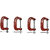 Scorpion C-Clamps Set of 4 Pcs For Metalworking, Woodworking, Max Jaw Opening 2-Inch