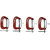 Scorpion C-Clamps Set of 4 Pcs For Metalworking, Woodworking, Max Jaw Opening 2-Inch