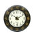 Royal Craft Palace Handcrafted with intricate brass work Zodiac Sign Wooden Clock (1818 Inch, 12 Inch Dial, Black)