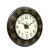 Royal Craft Palace Handcrafted with intricate brass work Zodiac Sign Wooden Clock (1818 Inch, 12 Inch Dial, Black)
