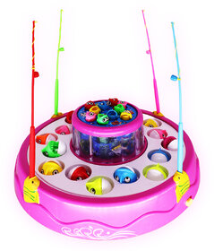 Aseenaa Fish Catching Game Big With 26 Fishes  4 Pods  Includes Music, Lights For Kids, Girls  Boys  Multicolor