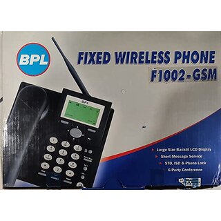                       BPL F10002-GSM Single Sim Corded Landline Phone With Speaker                                              