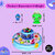 Aseenaa Magnetic Fishing Game Bath Toy With 26 Aquatic Animals 4 Fishing Rod  Aquarium Tub With Music  Lights For Kids