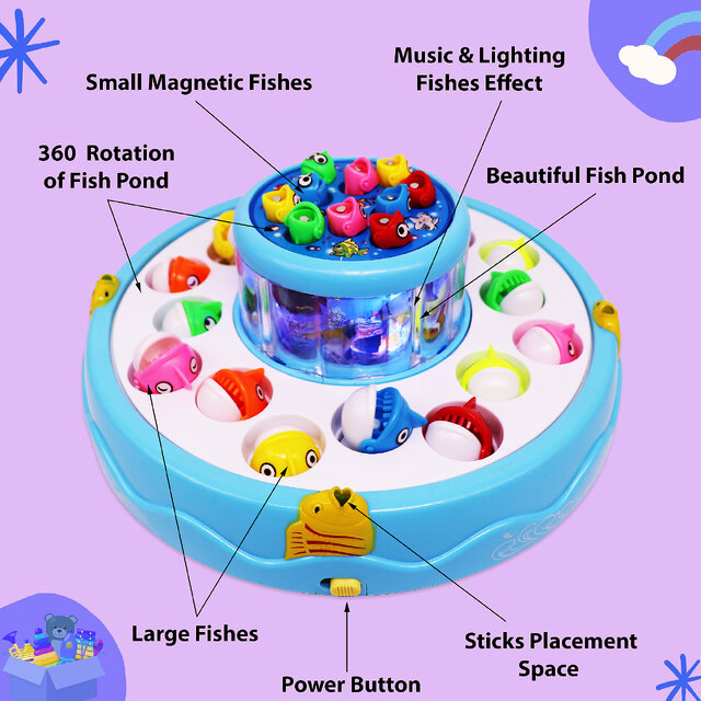 Buy Aseenaa Magnetic Fishing Game Bath Toy With 26 Aquatic Animals