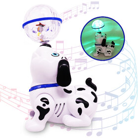 Aseenaa Dancing Dog Toy For Kids Babies With Music  3D Flashing LED Light Ball  Cute Animal Puppy Gift For Boys  Girl