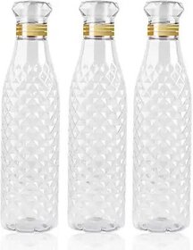 Urja Enterprises diamond bottles 1200 ml Bottle (Pack of 3, Clear, Plastic)