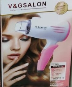 Urja Enterprise Portable Mini Professional Hair Dryer 1500W with Fordable Handle(Gold) Hair Dryer (1500 W, Multicolor)