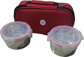 Urja Enterprise 600 ml 2  Compartments (Grill Plate  Lunch Box)