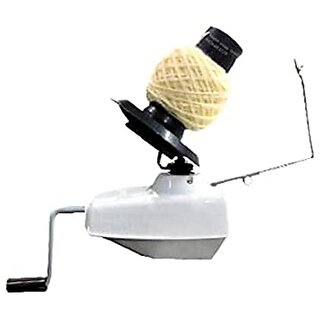 White Tiger Knit - Wool Winder Hand Operated Machine for Knitting & Crocheting Wool Winder Machine Yarn Ball Winder Rolling Machine (Without Skein Holder - charkha)