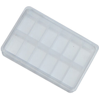 Scorpion Boxes Plastic With 12 Compartments Size  8 1/2 Cm X 5 1/2 Cm