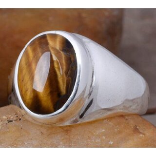                       Tiger eye bold ring silver plated finger ring  for men and women                                              