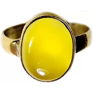 Buy Cat s Eye Ring With NAtural stone yellow cats eye Stone Cat s