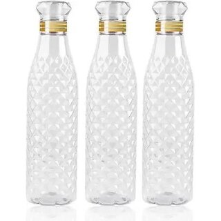                       Urja Enterprises diamond bottles 1200 ml Bottle (Pack of 3, Clear, Plastic)                                              
