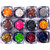 12 color Fine Glitter, 12 Color Chunky Glitter Multicolor Eyeshadowo  powder