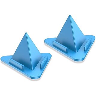 Pack of 2 Universal Desk Table Mobile Holder Stand Triangle Pyramid Shape Mobile Holder