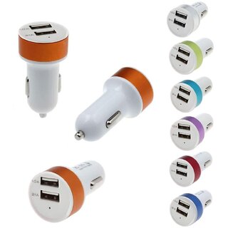                       Dual Output USB Car Charger 5W 1A  2.1A compatible with all phone                                              