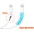 Combo of Spiral Charger Cable Cord Protector (4 Piece) with Universal Phone Pyramid Shape Holder Mobile Stand (1 Piece)