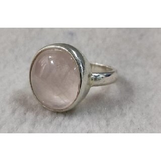                       Rose Quartz Crystal and Stone Oval Adjustable Finger Ring For Women Jewellery Alloy Crystal Ring                                              