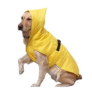 Birds' Park Dog Rain Coat for Your Pet (Yellow, 28-inch)