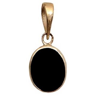 Black Sulemani Hakik Gemstone Silver Coated Pendant for Men and Women with Lab Certified Black Sulemani Hakik Gemstone Silver Coated Pendant for Men and Women with Lab Certified