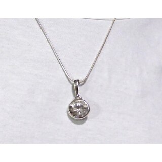                       American diamond Pendant for Girls and Women silver plated pandent                                              