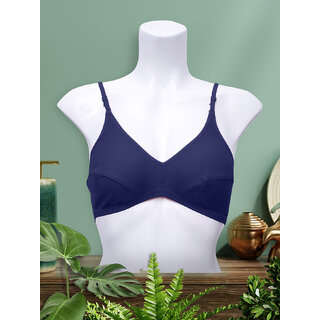                       Women Flower Bra -Royal Blue  Colour                                              