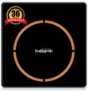                       Healthgenie Weight Machine for Body Weight with LED Magic Hidden Display Magically Appears as You HD-321 (COPPER RING)                                              