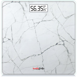 Healthgenie Digital Weight Machine Thick Tempered Glass LCD Display Weight Machine for body weight ( Marble) Healthgenie Digital Weight Machine Thick Tempered Glass LCD Display Weight Machine for body weight ( Marble)