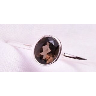                       Brown Gomed silver plated ring original gemstone lab certified                                              