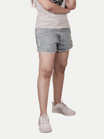 Women Shaded Denim Shorts