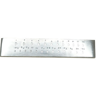                       Scorpion Draw Plate Monopoly Brand, Half Round Holes 6 Inch - 25 Holes                                              