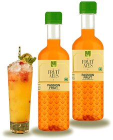 Dhampure Speciality Passion Fruit Mocktail Syrup  Flavoured Mocktails Syrup, Cocktail Syrup 2x300 Ml