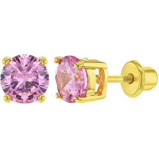 Pink Sapphire Earrings With Natural Pink Sapphire Stone Sapphire Stone Stud Earring Pink Sapphire Earrings With Natural Pink Sapphire Stone Sapphire Stone Stud Earring