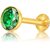 CEYLONMINE-panna gold PLATED real stone nose pin for girls  women