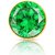CEYLONMINE-panna gold PLATED real stone nose pin for girls  women