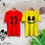 Combo Men's Yellow, Red Printed T-shirt - Premium Quality (Pack of 2)