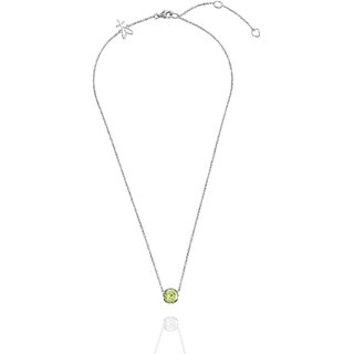                       Peridot Pendant Natural stone Peridot semi Precious stone Certified and Astrological Purpose for unisex Silver Peridot S                                              