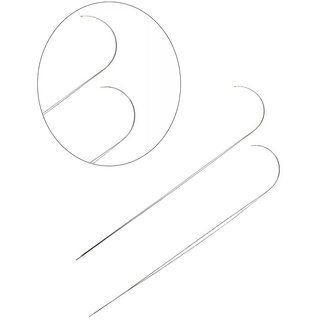                       Scorpion Big Eye Curved Needle (Length 3.5, Diameter 0.56mm) (Set of 2 Pcs)                                              
