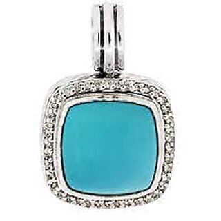                       Firoza Pendant Natural stone Turquoise stone Original  Purpose for men  women Silver Turquoise Stone Pendan                                              