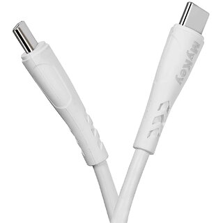 MyKey CC-P1502 1.5 METER TYPE C TO TYPE C 3.0 AMP FAST CHARGING CABLE (WHITE)